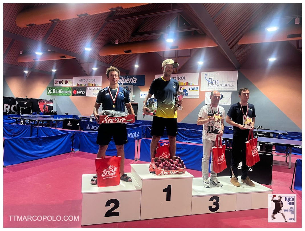 Carlo Porteri sul podio di Bolzano open 2
